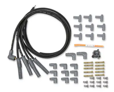 MSD Wire Set Black 4cyl M/A Plug Sockt/Hei