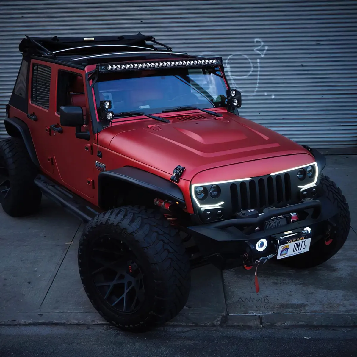 2007-2017 Jeep Wrangler JK Vector Pro Series II Full LED Grill - Integrated Headlights & DRL product image