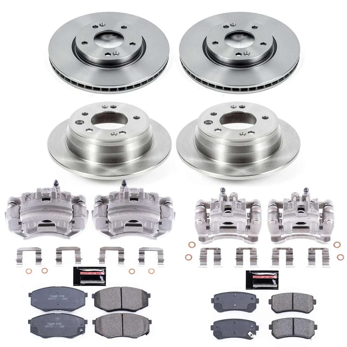 Z17 Direct Replacement Kit: Rotors; Ceramic Pads; Calipers product image