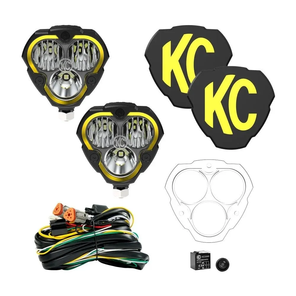 KC HiLiTES Flex Era 3 - 2-Light Master LED Light Pod Kit