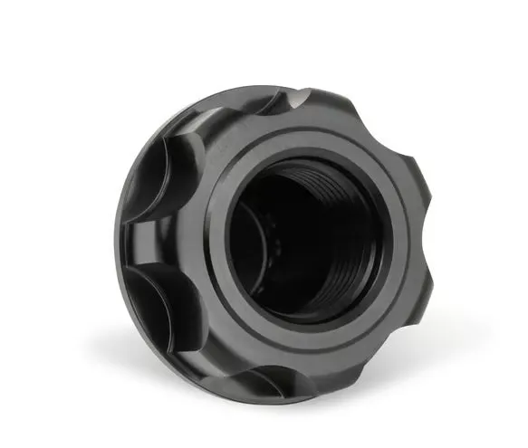 Oil Fill Cap w/ Baffle & -10 ORB Port - Fits Holley Cast Aluminum Valve Covers for the GM LS Series Engines w/ 1-5/16"-12 Threads on the Cap. product image