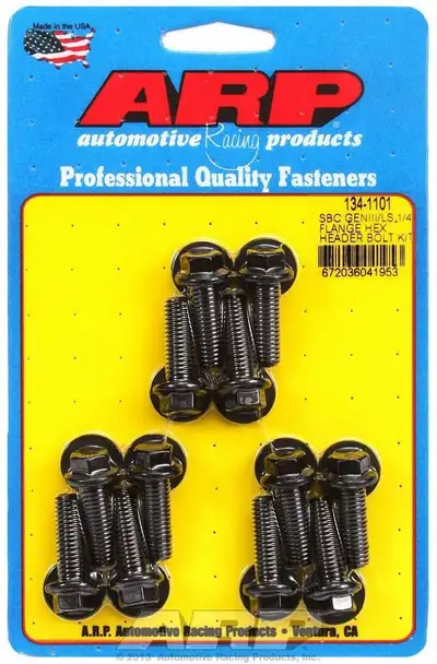 ARP Auto Racing Small Block Chevy Geniii ls 1/4 Flange Hex Bolt Head Exhaust Header Bolt
