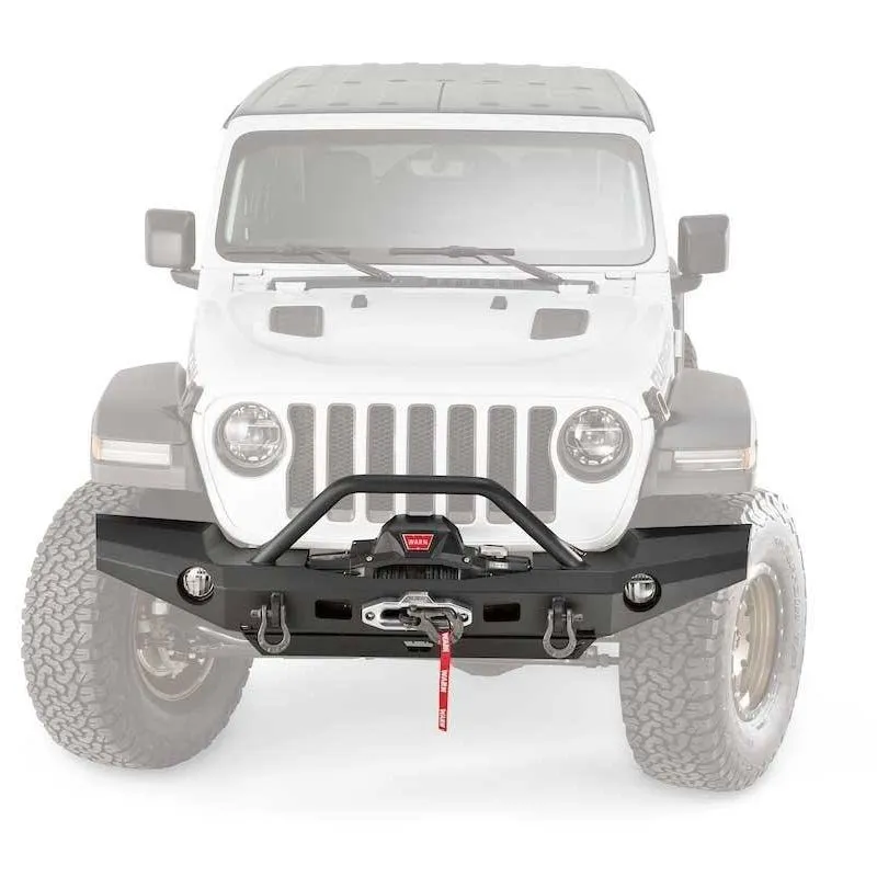 WARN - WARN Elite Front Bumper for JL and JT; Full width without grille guard tube product image