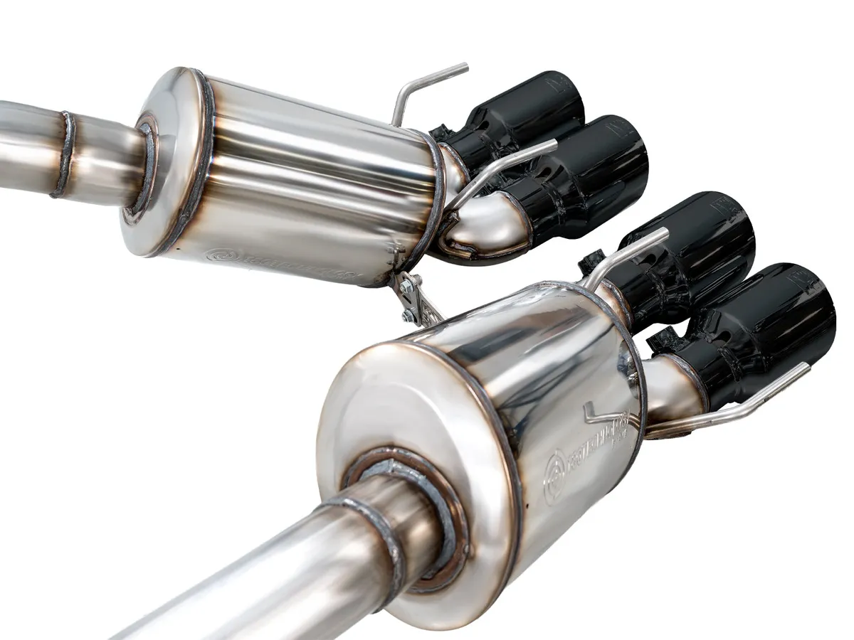 AWE Touring Edition Axleback Exhaust for C6 Chevrolet Corvette 6.2L (2009-2013) - Chrome Silver Tips 3015-42662 product image