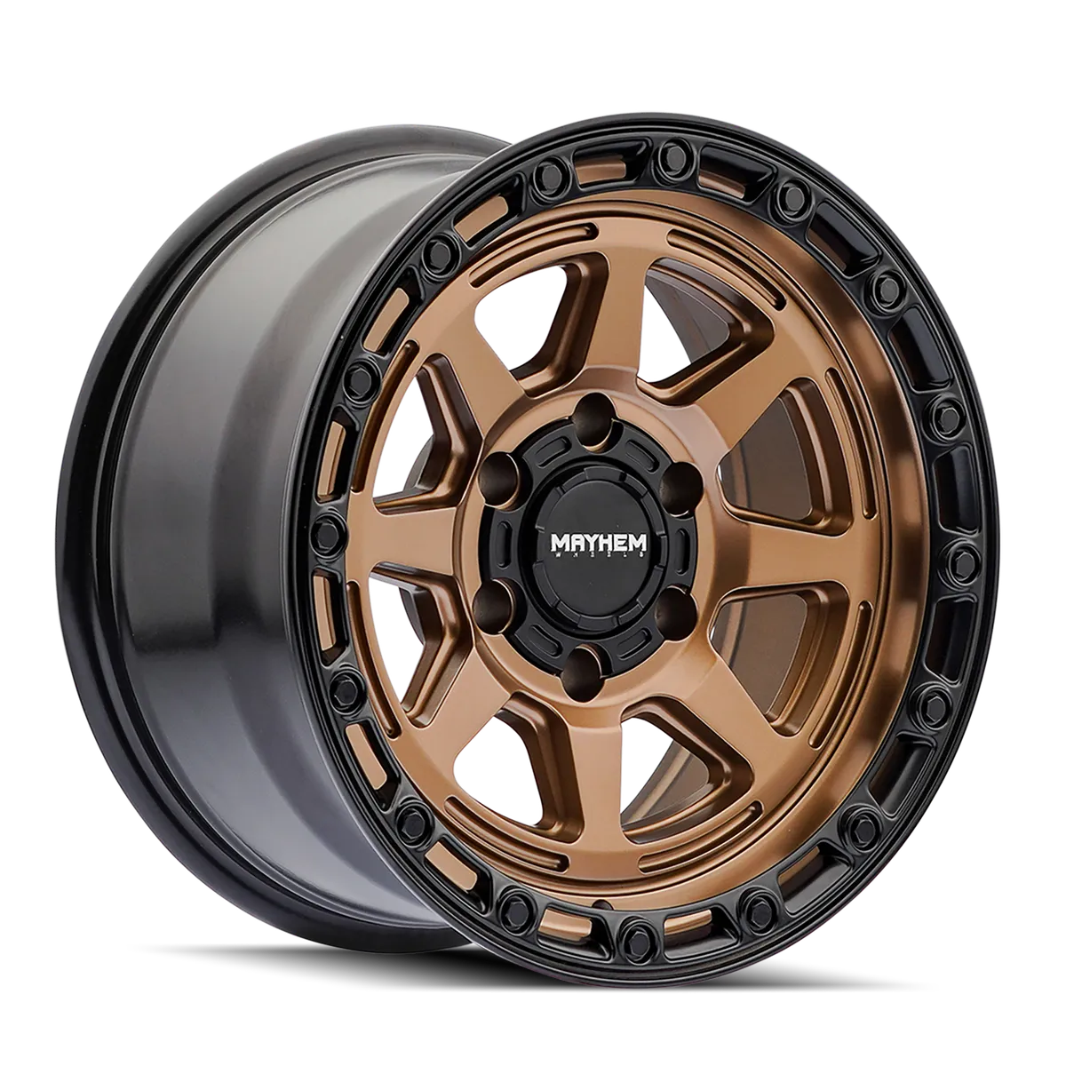 Mayhem Ridgeline (8306) Satin Bronze/Black Lip 18x9 6139.7 20mm 106mm
