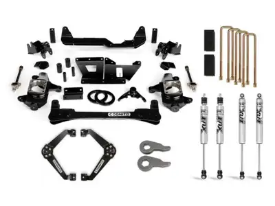Cognito Motorsports Truck Cognito 6-Inch Standard Lift Kit with Fox PS 2.0 IFP Shocks for 01-10 Silverado Sierra 2500 3500 2WD 4WD