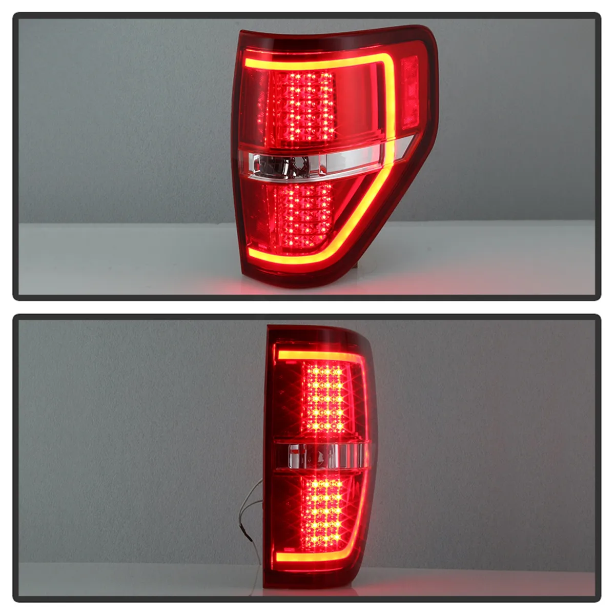 0914 F150light Bar LED Tail Lights Red Clear product image