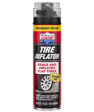 Lucas Oil Products Nonflammable Tire Inflator w/ Hose Assembly 16 oz Case of 12