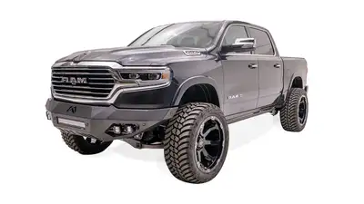 Fab Fours 11-16 F250 F350 Fab Fours Front Winch Bumper w Pre-Runner Guard