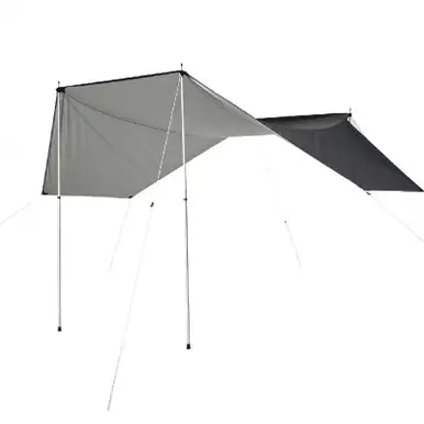 3D MAXpider Lightweight Roof Top Side Awning 2 Retractable Poles Instruction 8 Ropes 8 Stakes 1 Plastic Hammer