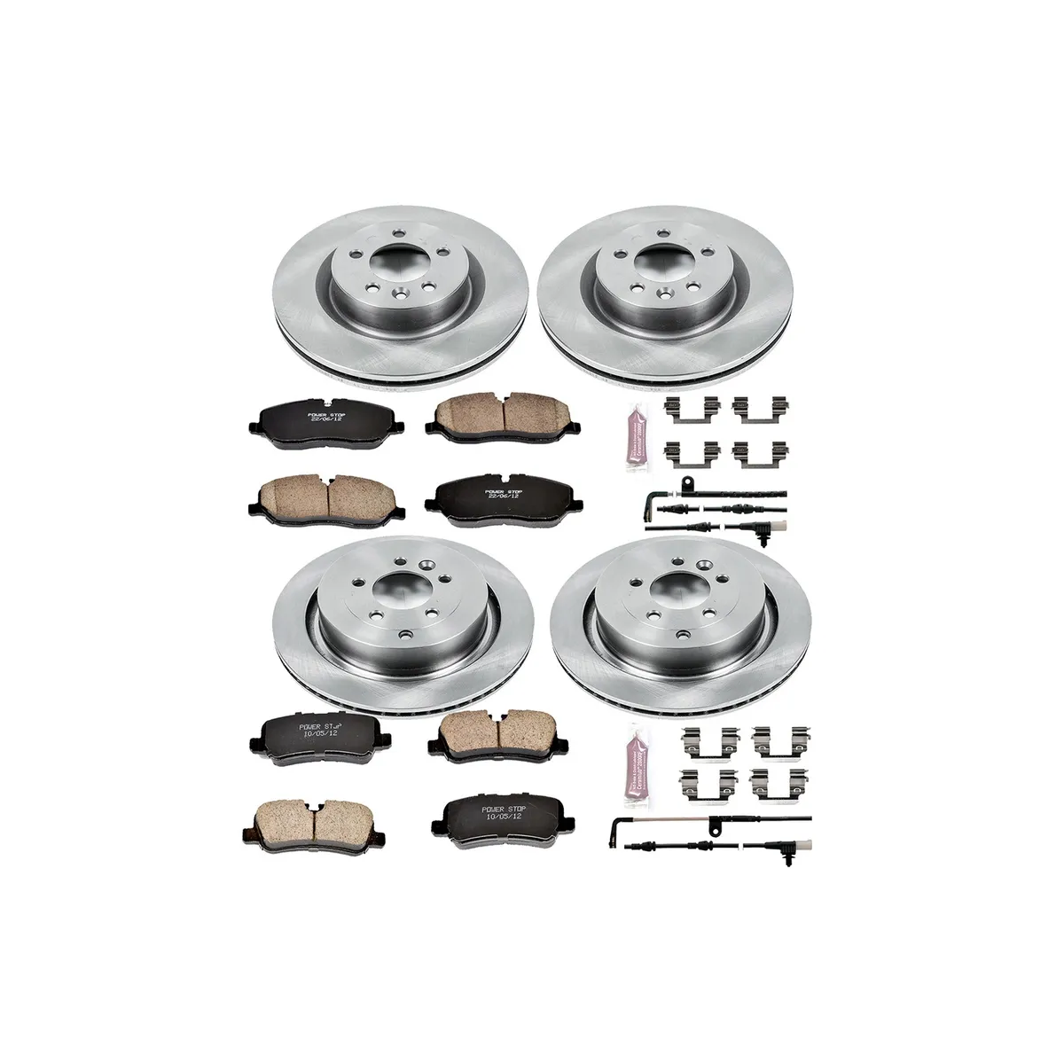 Z17 Direct Replacement Kit: Rotors; Ceramic Pads W/Hardware; Pad Sensors product image