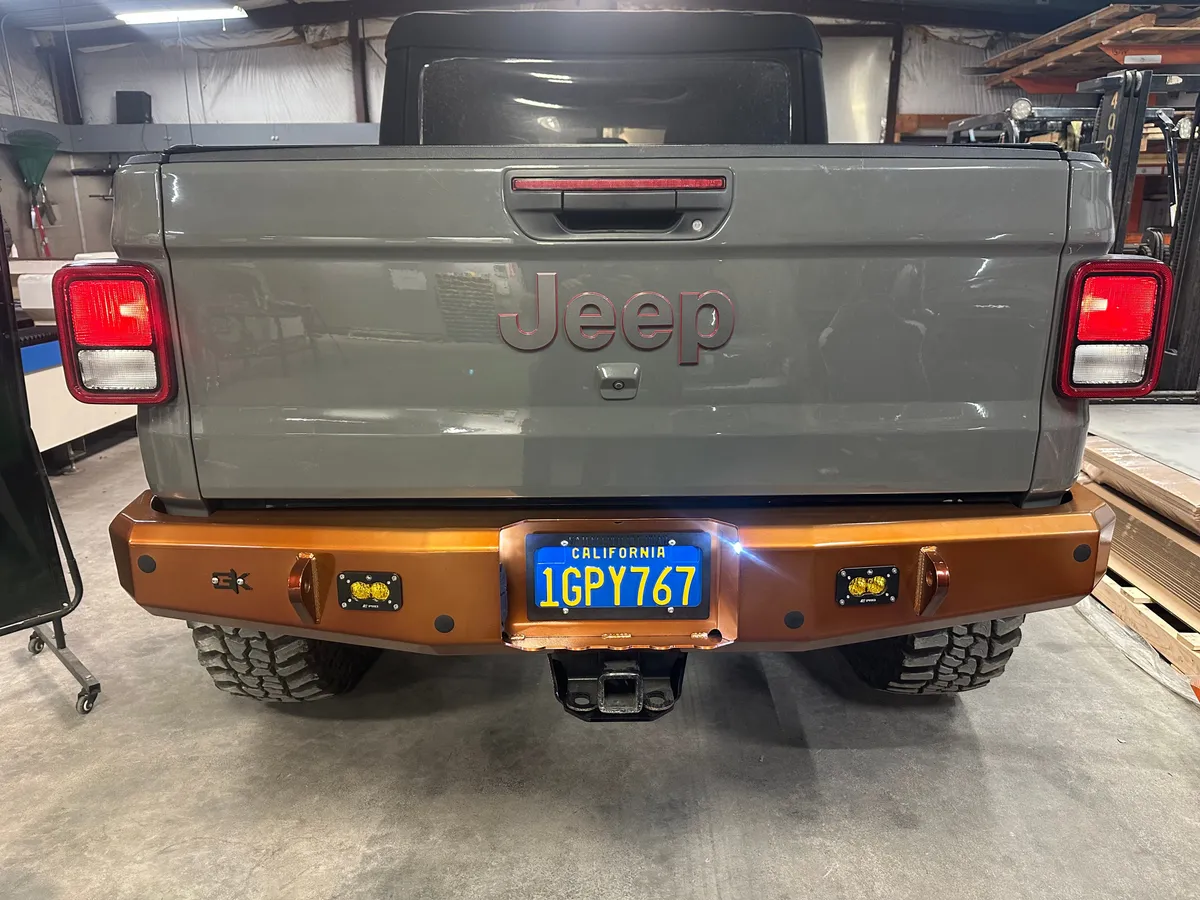 Gauntlet Rear Bumper for 2020+ Jeep Gladiator JT product image