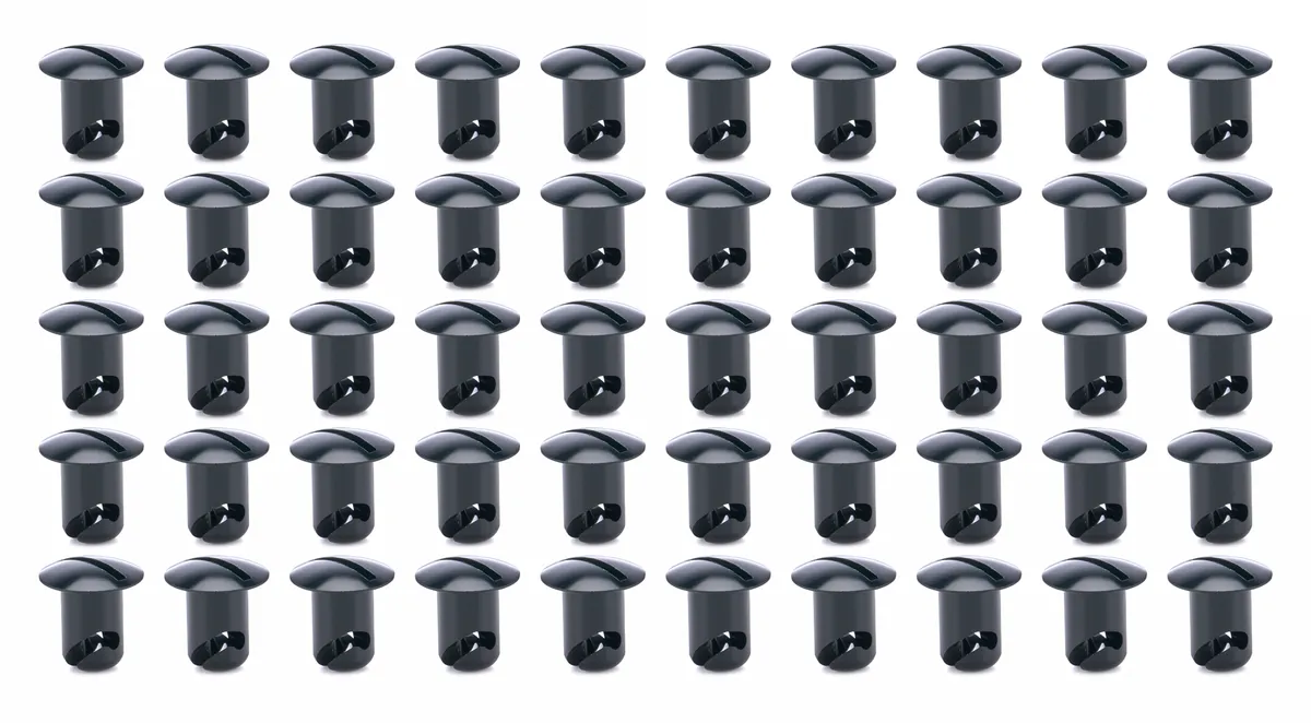 TI22 Performance Oval Head Buttons .450 Long Black 50 Pack