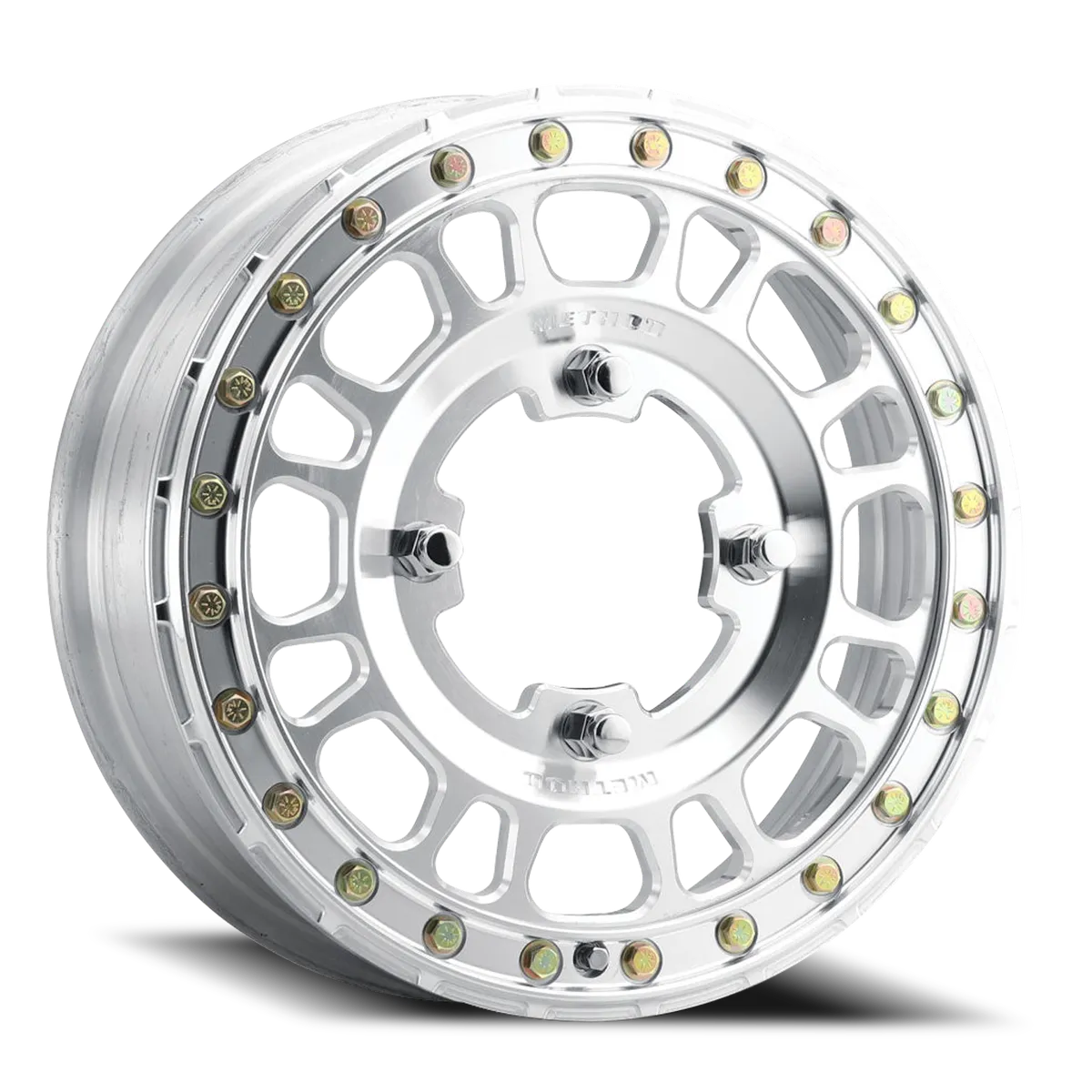 Aluminum Wheels 15x5 MR412 Beadlock UTV Bolt Pattern 5 On 114.3 Offset 43 Lip Size 0 Machined Raw Machined Method product image