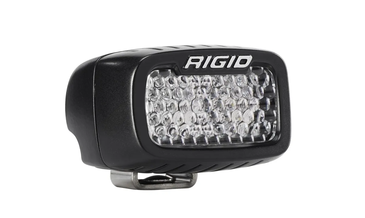 RIGID Industries 902513 SR-M Series PRO, Flood Diffused, Surface Mount, Black Housing, Single product image
