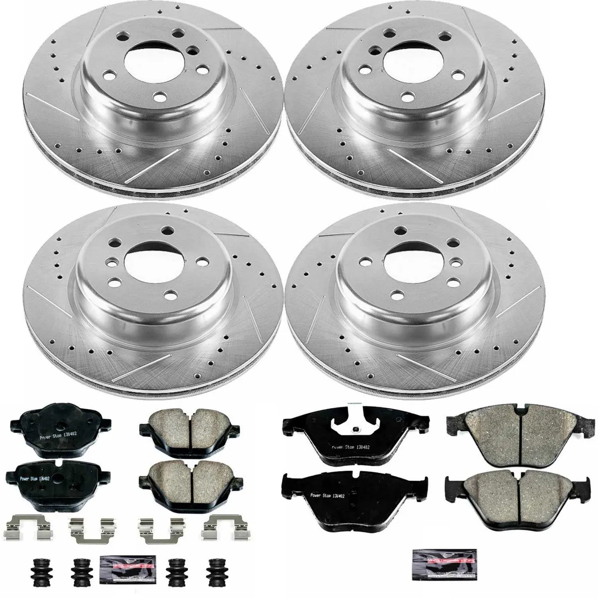 Z23 Evolution Sport Upgrade Kit: Drilled/Slotted Rotors; Carbon-Fiber Ceramic Pads W/Hardware; Pad Sensors product image