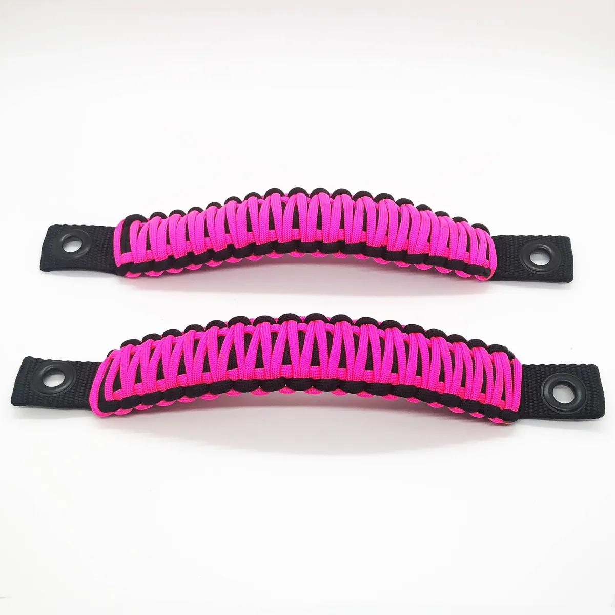 TJ Door Handles, Paracord Jeep® Grab Handles for Jeep Wrangler TJ & LJ 97-06 - Interior Door Pull Handles 550 Paracord Grab Handles w/ Grommets (PAIR) | Bartact® product image