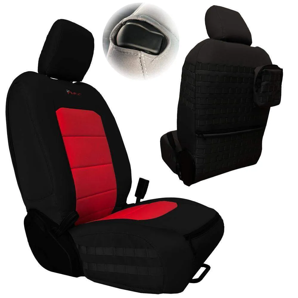 Bartact Tactical Series Front Seat Covers, SRS Air Bag And Non Compliant - Black/Black product image