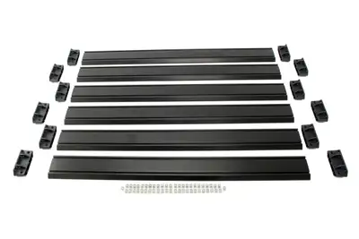 TeraFlex Teraflex Nebo Roof Rack Cargo Slat Kit -Black 6 Piece - JK 4dr