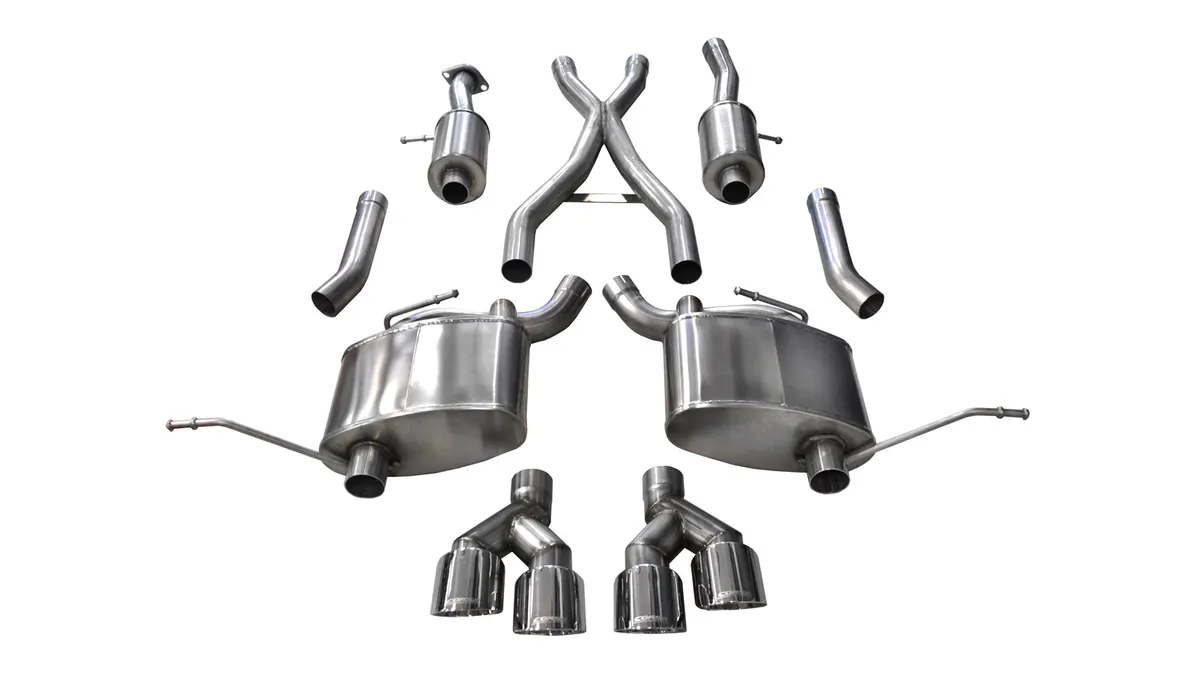 Sport / 2.5 in Cat-Back 4.0 in Twin Tips | 2014-21 Jeep Grand Cherokee 3.6L V6 (14984) product image