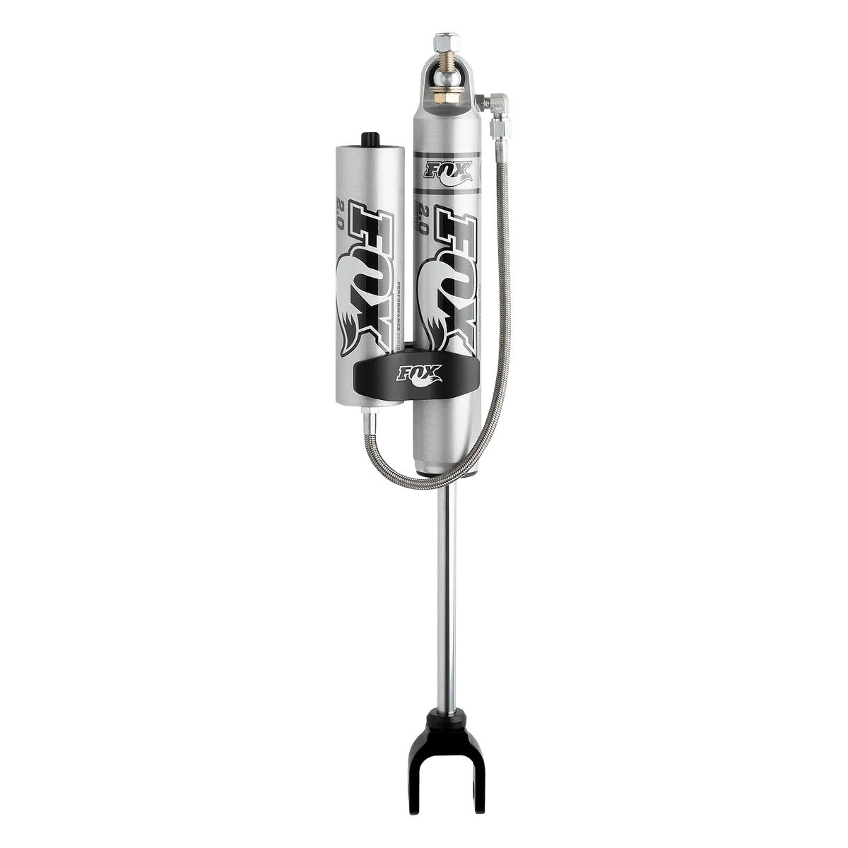FOX Offroad Shocks FOX Performance Series Smooth Body Resrvoir Reservoir: External Color: Aluminum Sold As: Each Top Mount: Bp5 Bottom Mount: c1 Extended18.809 Compressed12.869
