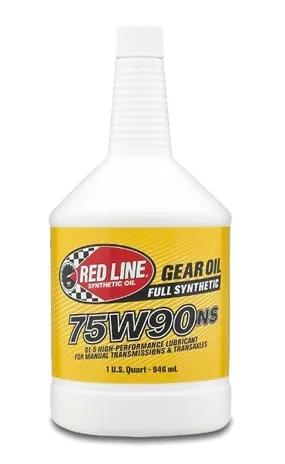 75W90NS Gear Oil Synthetic GL-5 Gear Oil For Manual Transmissions 1 Quart Red Line Oil product image