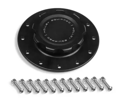 Holley Billet Fuel Cell Cap W/12 Bolt Flange Holley