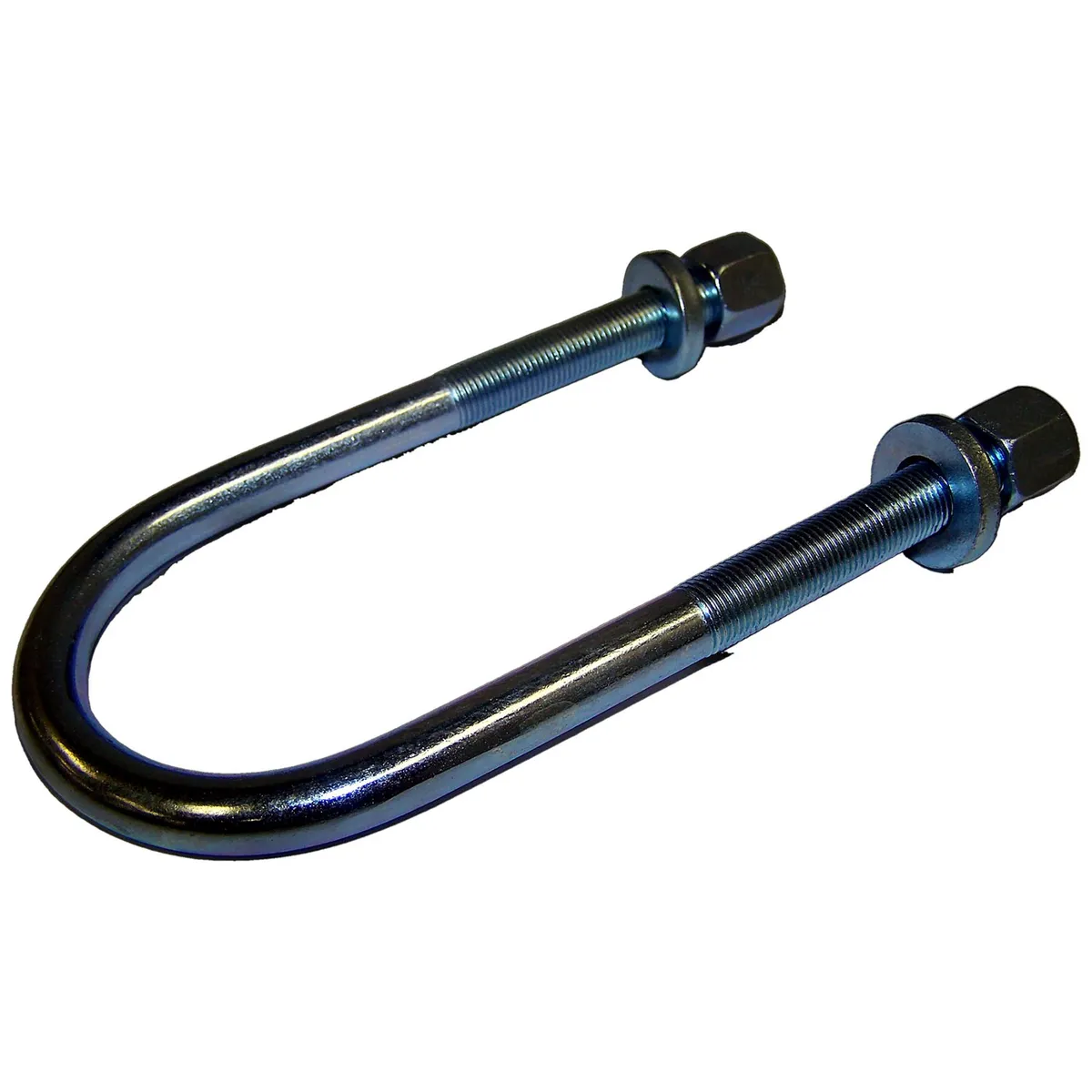 1974-1983 CJ-5 CJ Front - 3 Required; 3.06in Wide U-Bolt; Includes washers and nuts. 1976-1983 CJ-5 CJ Rear - 4 Required; 3.06in Wide U-Bolt; Includes washers and nuts. 1974-1975 CJ-6 CJ Front - 3 Required; 3.06in Wide U-Bolt; Includes washers and nuts. product image