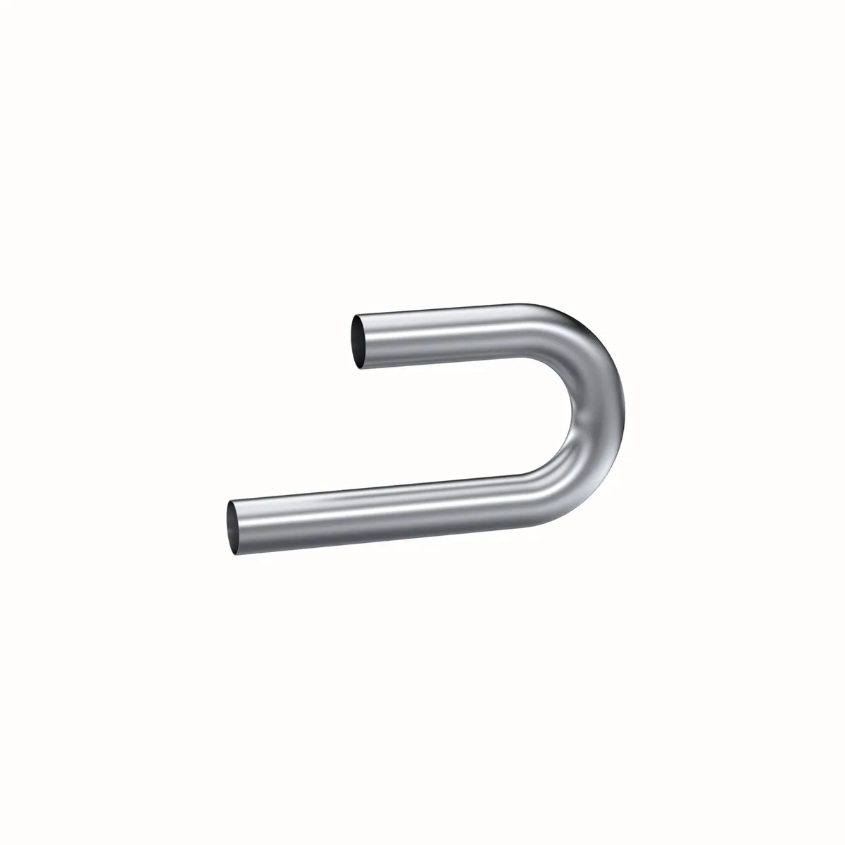 Garage Parts Installer Series Smooth Mandrel Bend Pipe; 3.5 in. Diameter; 180 Degree Bend; 12 in. Legs; Aluminum; product image