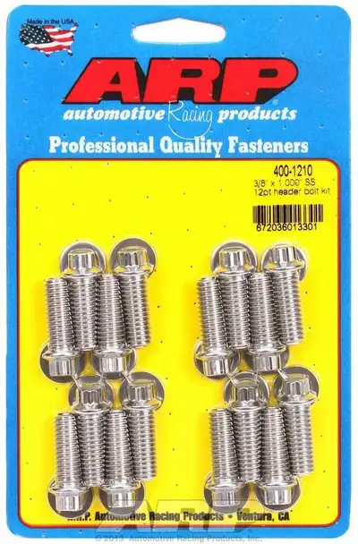 ARP Auto Racing S/S Header Bolt Kit - 3/8 x 1.00 UHL (16)