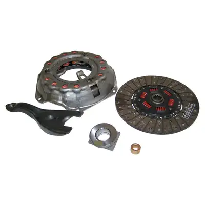 Crown Automotive Jeep Replacement 1976-1979 CJ-5 CJ w/ 3-speed transmission; Kit includes: Pressure Plate Disc Throwout Bearing Pilot Bearing and Clutch Fork; 10-1/2in & 1-1/16in; 10 Spline 1976-1979 CJ-7 CJ w/ 3-speed transmission; Kit includes: Pressure Plate Disc Throwout Bearing