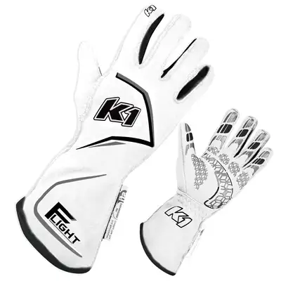 K1 RaceGear Gloves Flight XX-Large White