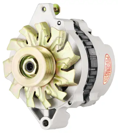 Power Master Alternator; CS130; Straight Mounting; 140 Amp; 95 Idle; 6 Groove Pulley; Natural;