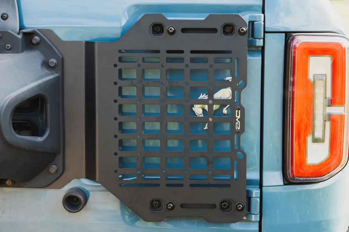 DV8 Offroad 2021-2025 Ford Bronco Tailgate Reinforcement Molle Panel TCBR-04 product image