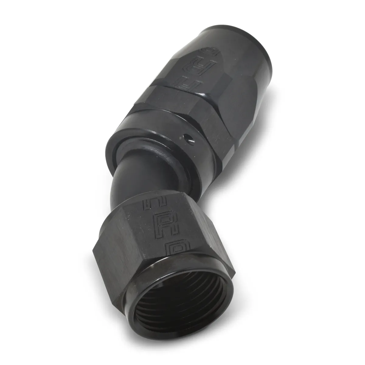 #16 An Full Flow Hose End. 45 Degree. Proclassic Ii (Black) Finish. product image