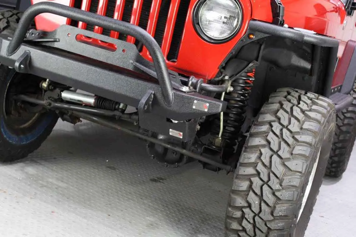 Jeep TJ Steering Box Skid Plate 97-06 Wrangler TJ Black Textured Powdercoat Fishbone Offroad product image