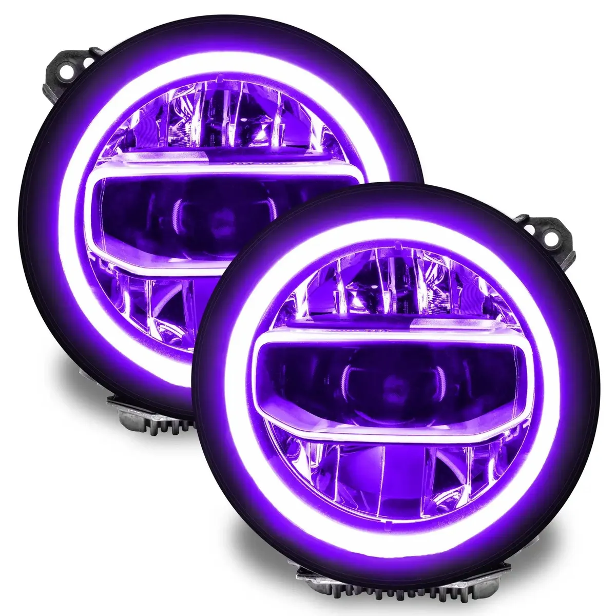 1346-330 - Jeep Wrangler JL/Gladiator JT ColorSHIFT RGB+W Headlight DRL Kit - w/RF Cont. product image