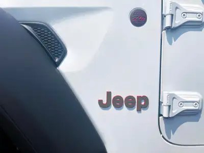 Under The Sun Inserts Grey Jeep Fender Emblem Overlay Vinyl Decals 2pk