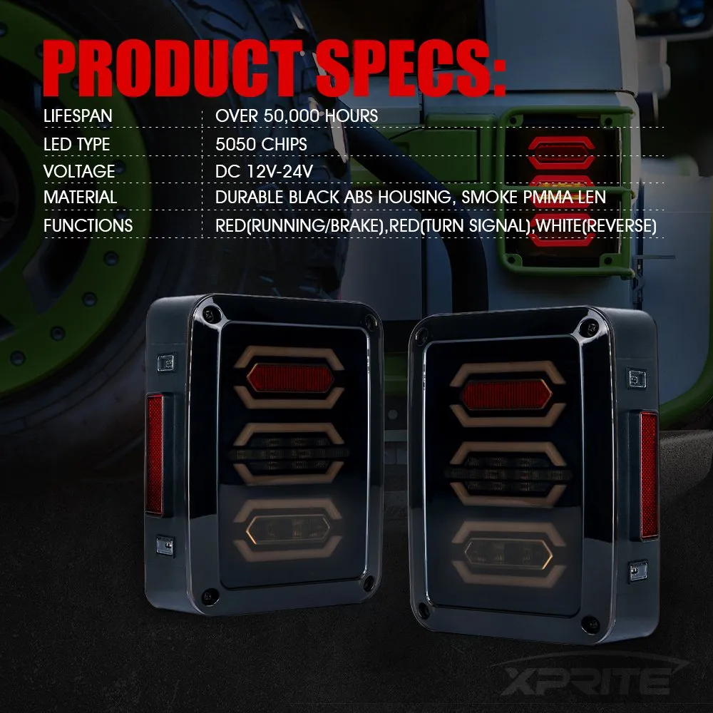 Jeep LED Tail Lights | Diamond Series product image