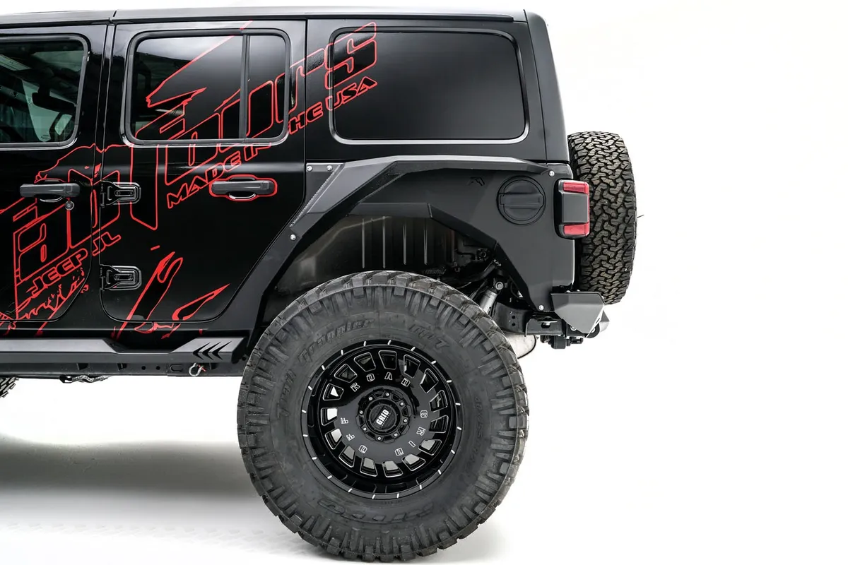 Fender; Rear; 11 Gauge Steel Construction; 2 Stage Matte Black Powder Coat w/Epoxy Primer; product image