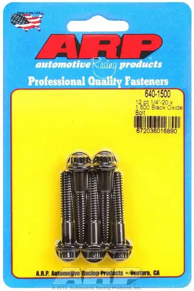ARP Auto Racing 1/420 x 1.500 12pt Black Oxide Bolts