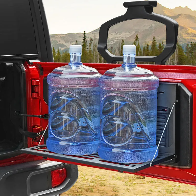 Stainless Steel Rear Foldable Tailgate Table for Jeep Wrangler product image