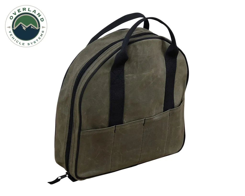 Jumper Cable Bag #16 Waxed Canvas Durable Storage Solution Overland Vehicle Systems product image