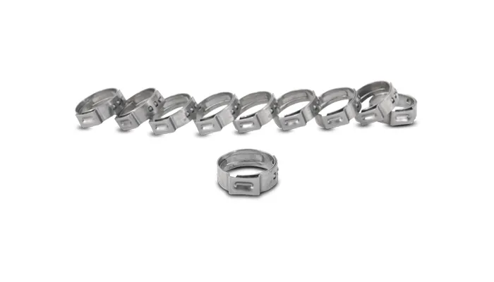 Pinch Clamp; 0.57 To 0.67 in. Clamp Range; 0.281 in. Clamp Width; 10 pcs.; 300 Series Stainless Steel; product image