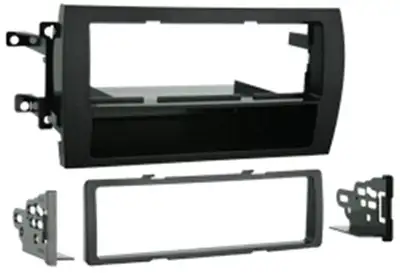 Metra Electronics TURBOKits; Radio Installation Kit; Incl. Instructions/Hardware/Rear Support Bracket/Built-In Under-Radio Pocket; Snap-In ISO Radio Mount; Recessed DIN Opening; For Column Shift;