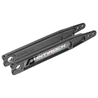 Rock Jock Antirock® Sway Bar Arms; Forged Chromoly Sway Bar Arms; 17 in. Long x 28 Spline; Incl. Stickers; Pair;
