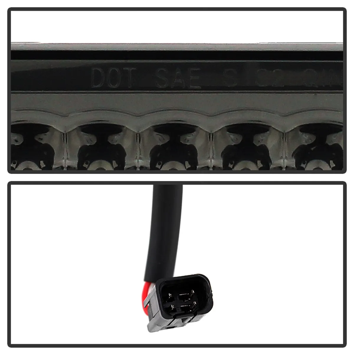 XTune LED Tail Lights; w/3rd LED Brake Light; Smoke; product image