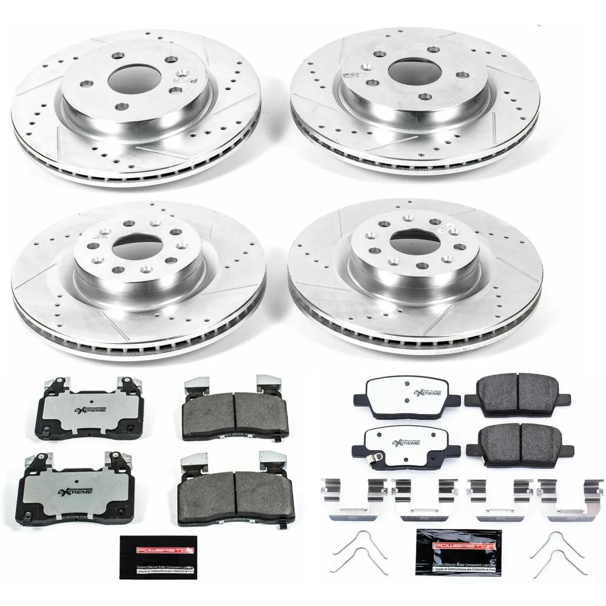 Z26 Street Warrior Upgrade Kit: Drilled/Slotted Rotors; Carbon-Fiber Ceramic Pads W/Hardware product image