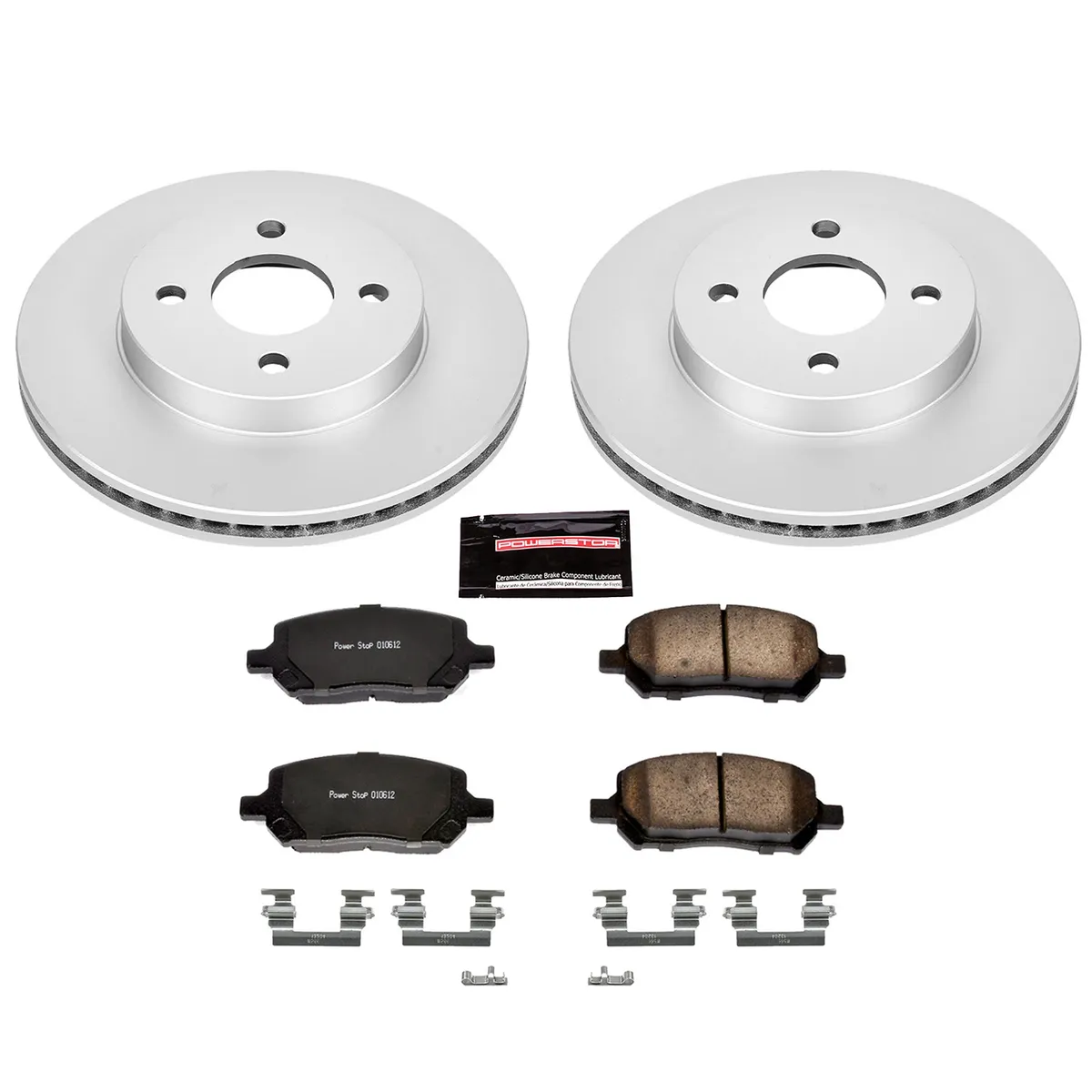 Z17 Geomet Coated Rotor Kit: Genuine Geomet Fully Coated Rotors; Ceramic Pads W/Hardware product image