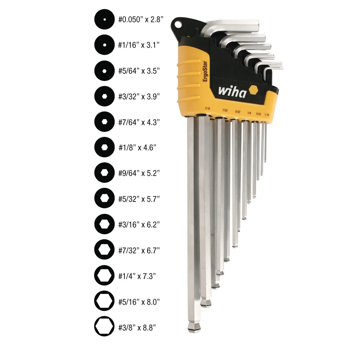 13 Piece MagicRing Ball End Hex L-Key Set - Inch product image